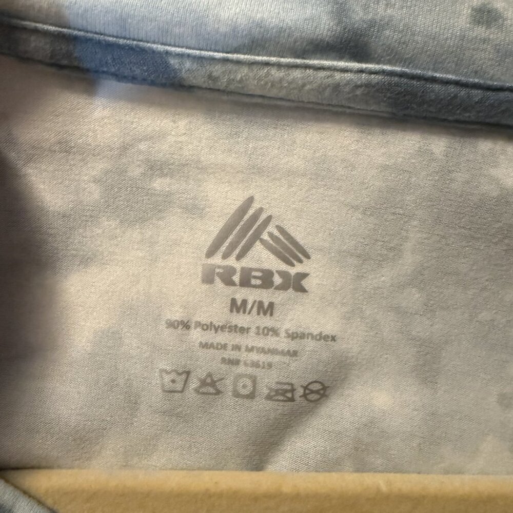 RBX Womens Tie Dye Long Sleeve Sweatshirt Pullover Blue Size Medium Activewear - Picture 7 of 9